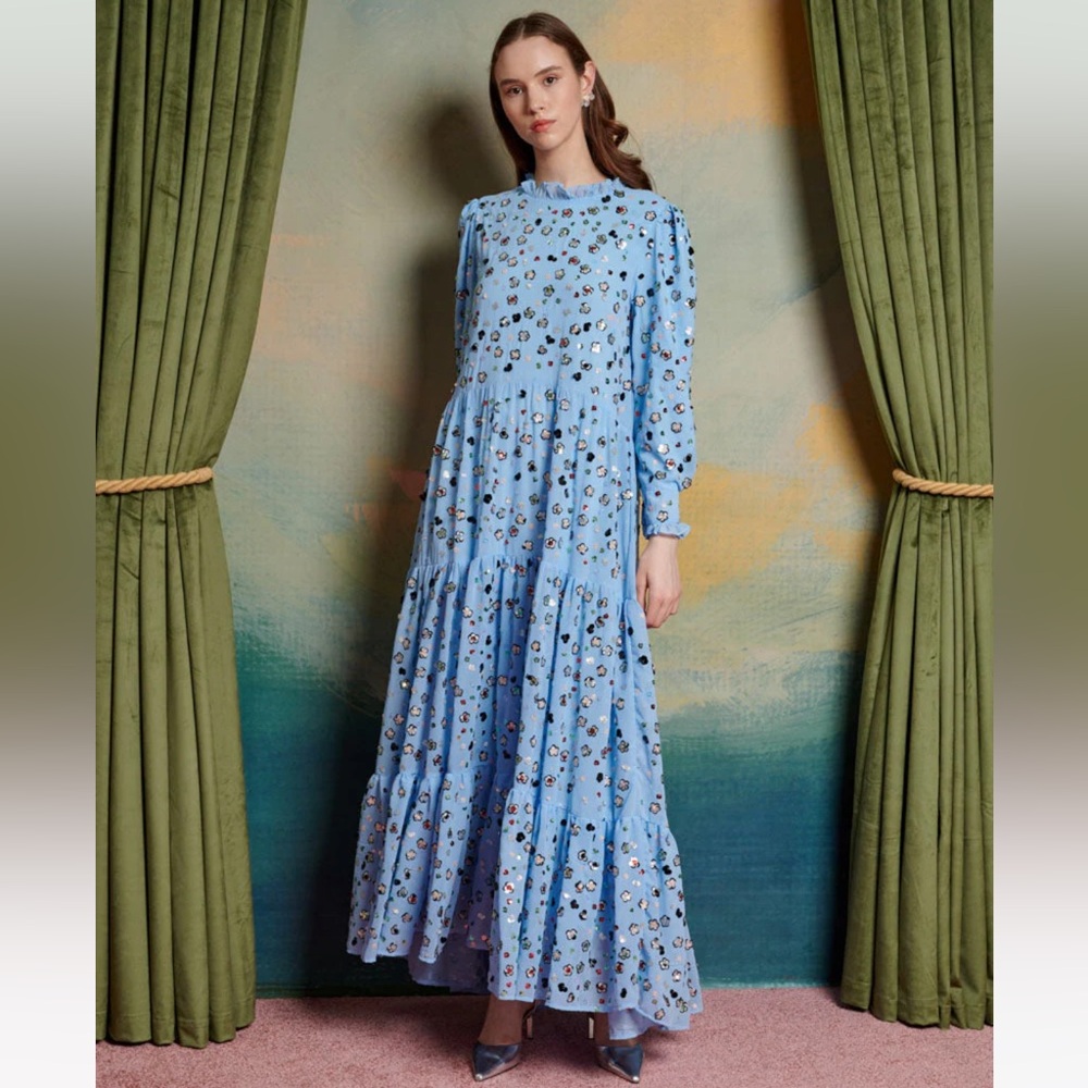 NWT Sister Jane Odile Embellished Maxi Dress L+